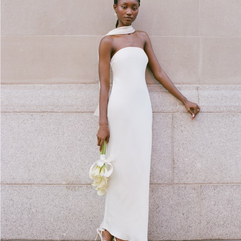Abercrombie & Fitch Strapless Cream Dress